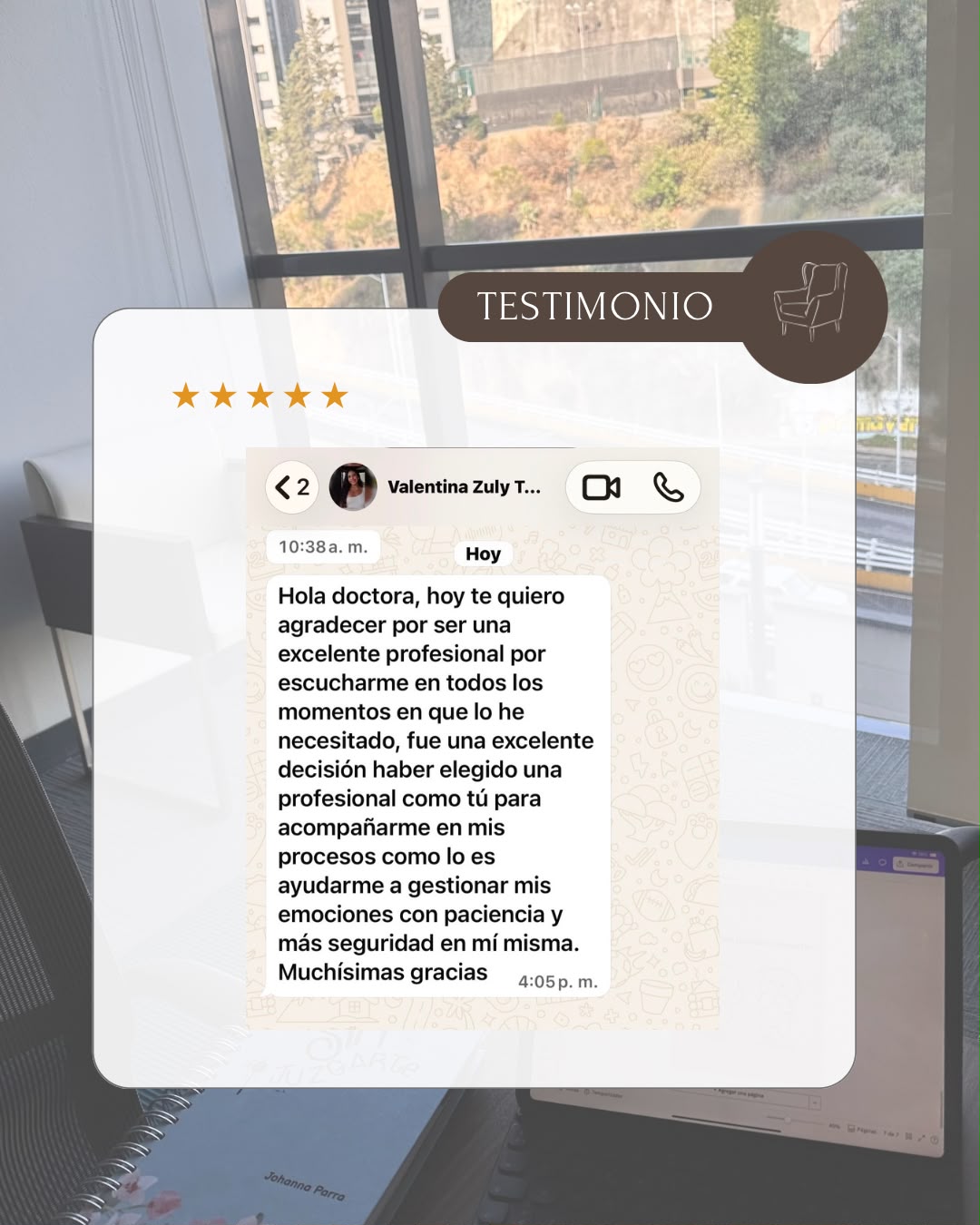 Testimonio de una paciente de Sin Juzgarte
